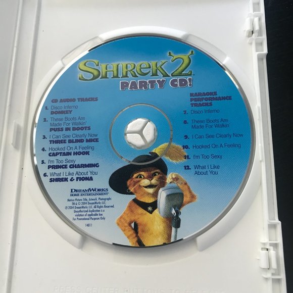 Shrek 2 Party CD from the Movie Animated Music Viral Kids - Picture 3 of 4